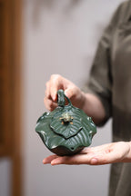 中外名人·弘扬紫砂文化特别贡献奖·蒋艺华大师制《树蛙套组》潜力无限·优质民国绿·300cc