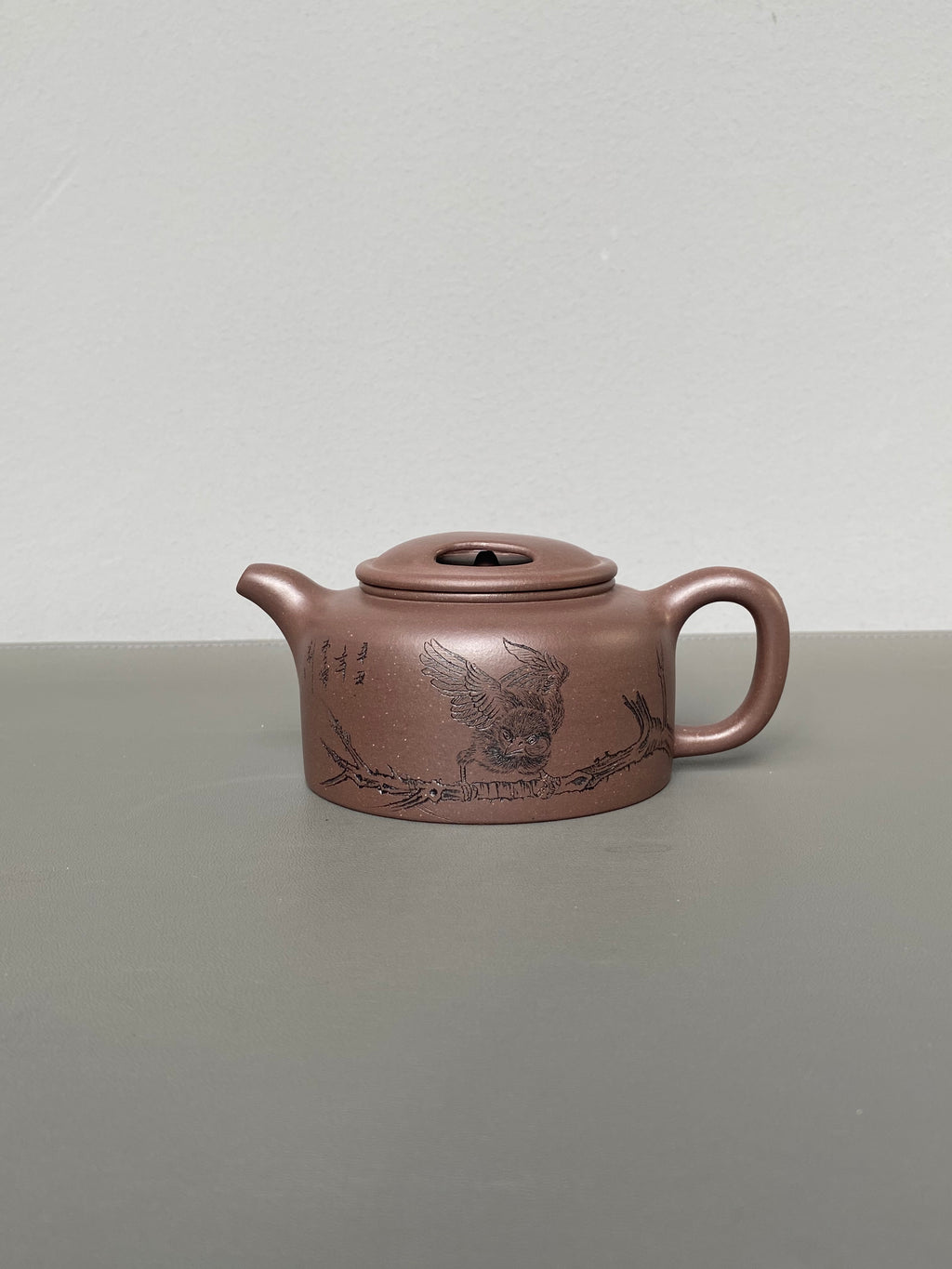 紫砂界陶刻艺术名家·李峰臻品《牛盖莲子壶》礼藏双绝 传世雅器原矿优质老紫泥·280cc