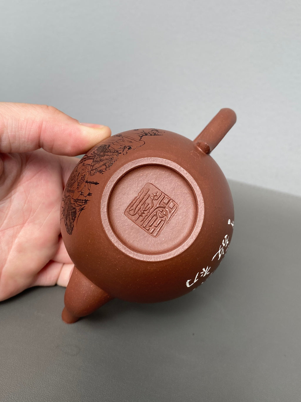 紫砂界陶刻艺术名家·李峰臻品《美人肩壶》礼藏双绝 传世雅器原矿优质底槽清·230cc