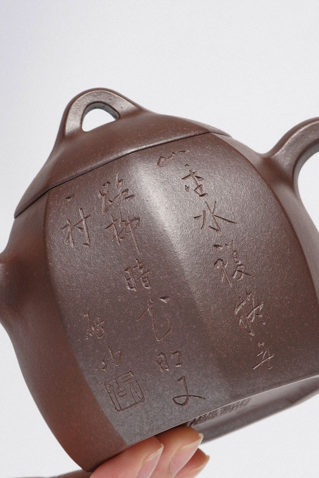 【重磅臻藏·礼藏首选】周建春大师扛鼎之作《六方秦权壶》原矿优质金龙血砂·250cc