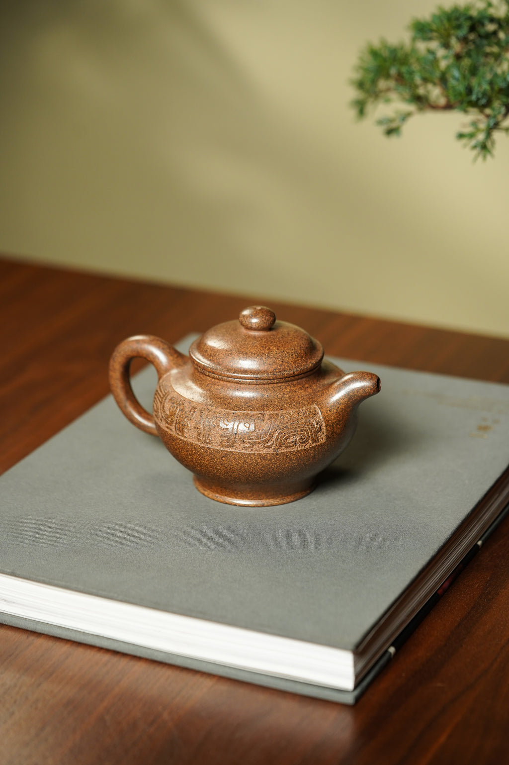 范泽锋大师高徒·省大师邱爽紫砂潜力重器【掇只壶】原矿优质黄金段柴烧·310cc
