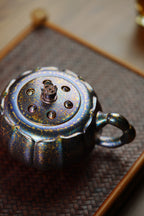 范泽锋大师高徒·省大师邱爽紫砂潜力重器【莲子壶】原矿优质大红袍·280cc(紫晶贝壳烧) - ZishaTeapotChina