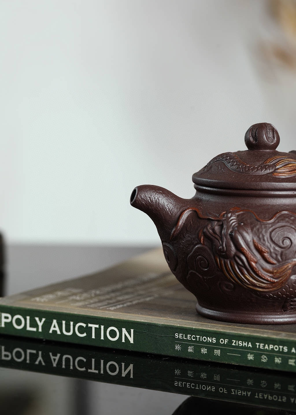 专注紫砂龙壶三十年【双龙戏珠套组】高性价比精品 原矿紫茄泥· 240cc·小杯130cc原创紫砂手艺人·朱红景