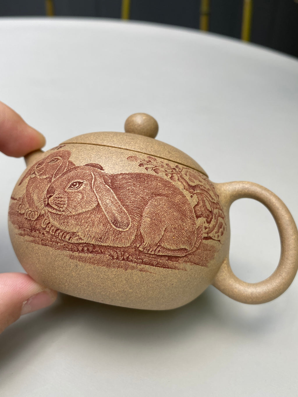 中华神刀·刻绘巅峰 杨喜雨大师顶流臻品《西施壶》原矿优质段泥·160cc ——紫砂刻绘全能艺术名家·杨喜雨 亲工