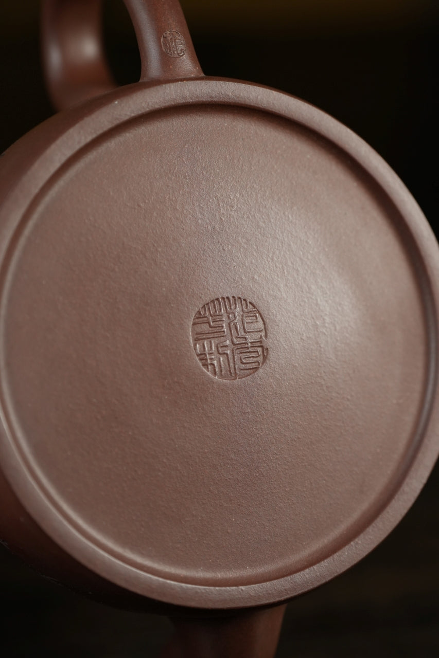 范大生嫡脉｜范秀芳制 范伟群装饰｜双省大师联诀紫砂臻品《醉心亭壶》原矿优质紫泥·400cc