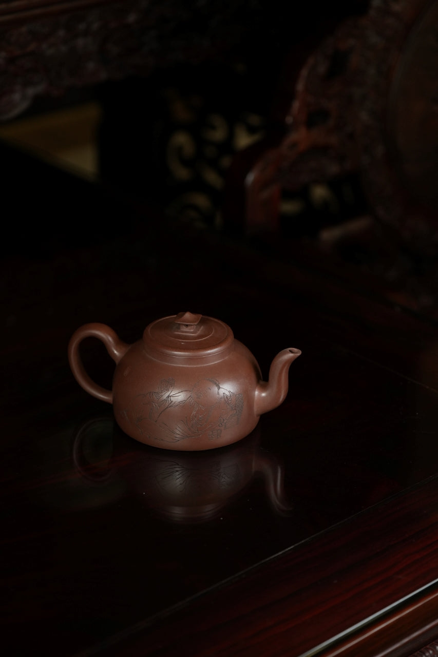 范大生嫡脉｜范秀芳制 范伟群装饰｜双省大师联诀紫砂臻品《醉心亭壶》原矿优质紫泥·400cc