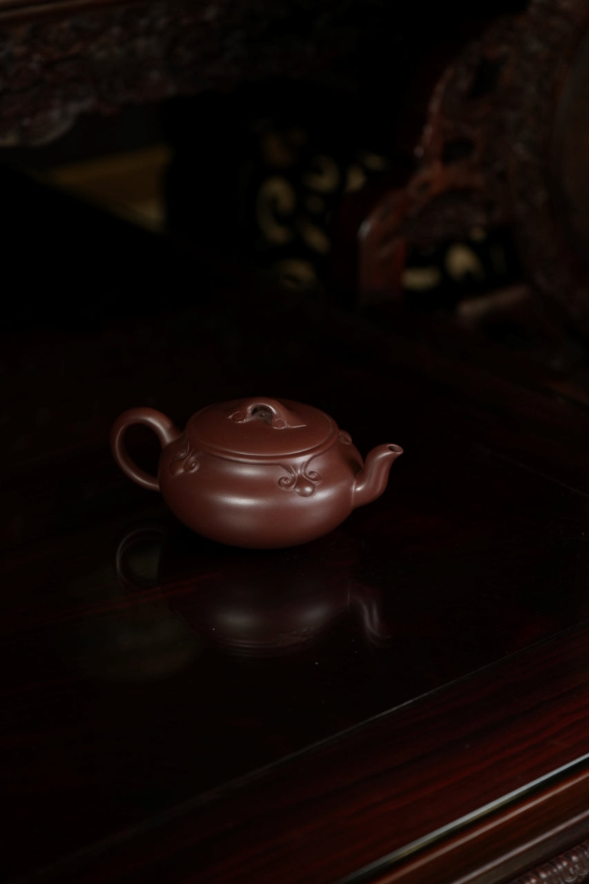 范大生嫡脉｜范秀芳制 范伟群装饰｜双省大师联诀紫砂臻品《称心如意壶》原矿优质紫泥·350cc（入册款代表作）