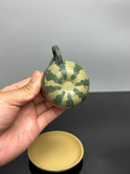 蒋蓉之女 传世花器｜蒋艺华·非遗紫砂巅峰重器《西瓜套组》优质本山绿泥粉浆·430cc