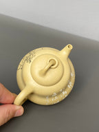 紫砂界陶刻艺术名家·李峰臻品《葫芦壶》原矿优质本山绿·180cc ——国大师吴鸣高徒·李峰亲工