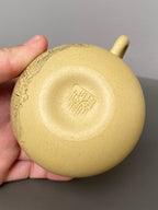 紫砂界陶刻艺术名家·李峰臻品《葫芦壶》原矿优质本山绿·180cc ——国大师吴鸣高徒·李峰亲工