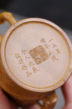 东盟紫砂行业领军人物新作【四大美女五头茶具套组】一壶一公杯一茶叶罐两主人杯原矿优质黄金砂柴烧 260cc