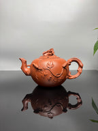 蒋蓉之女 传世花器｜蒋艺华·非遗紫砂顶流重器《松鼠葡萄壶》原矿优质降坡泥·580cc