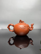 蒋蓉之女 传世花器｜蒋艺华·非遗紫砂顶流重器《松鼠葡萄壶》原矿优质降坡泥·580cc