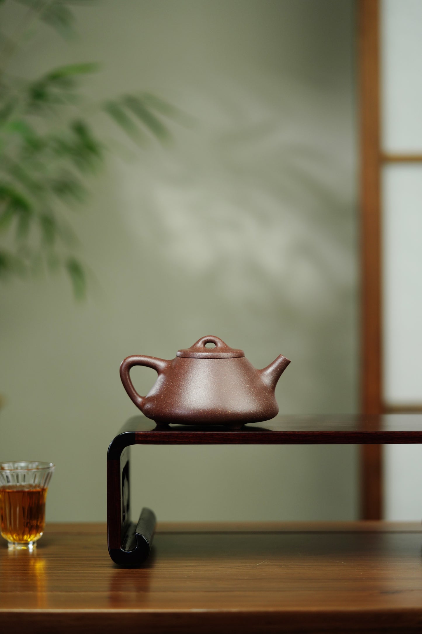 范泽锋高徒·邱爽紫砂潜力重器《子冶石瓢壶》原矿优质紫玉金砂·220cc ——江苏省级大师·邱爽 亲制