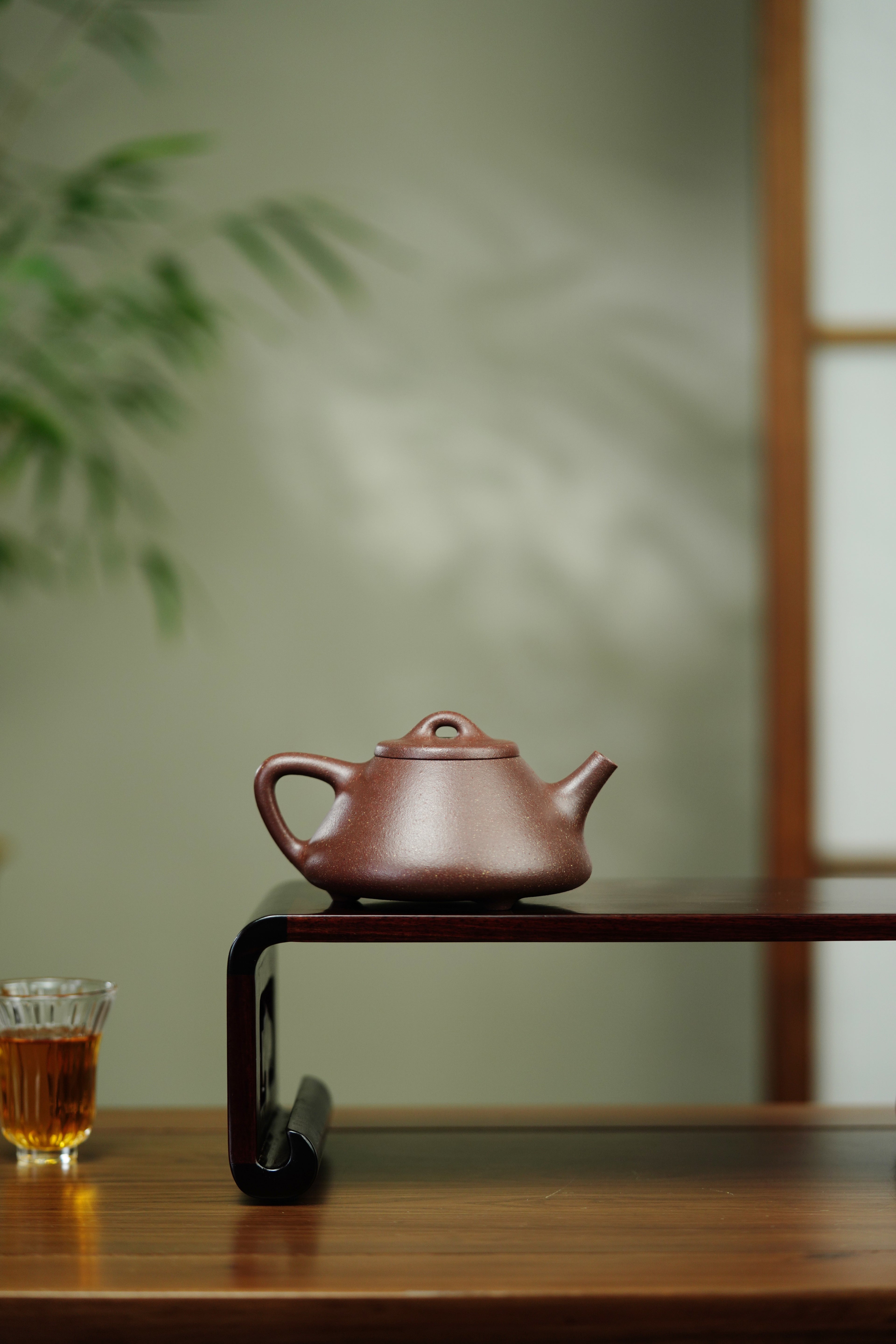 范泽锋高徒·邱爽紫砂潜力重器《子冶石瓢壶》原矿优质紫玉金砂·220cc ——江苏省级大师·邱爽 亲制