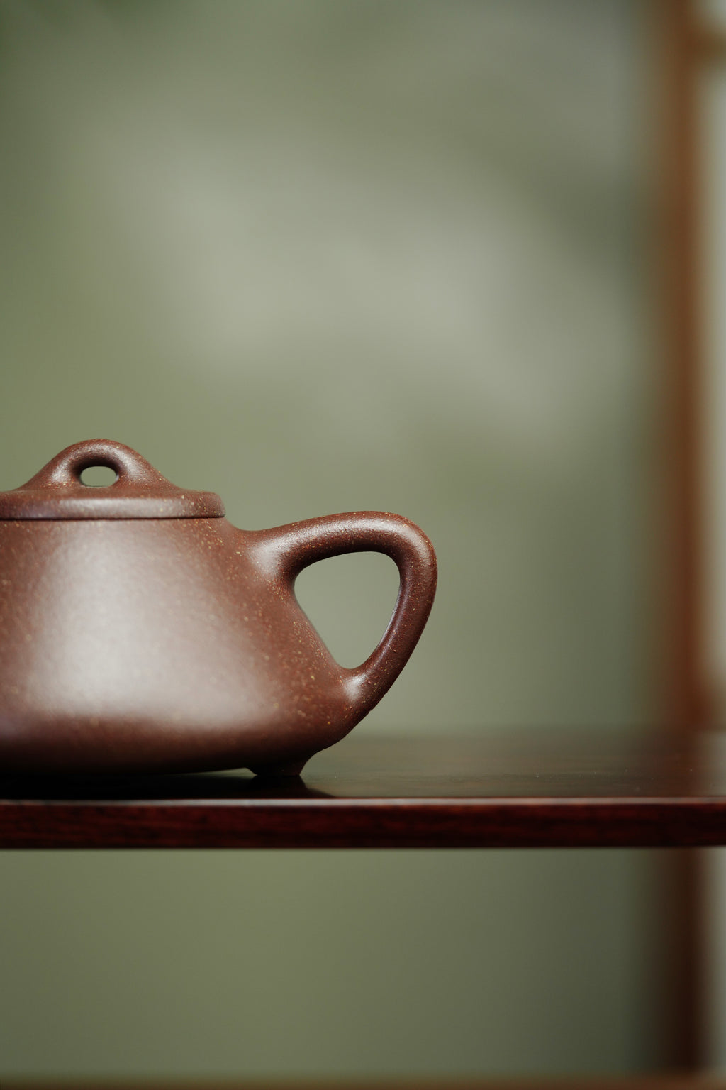 范泽锋高徒·邱爽紫砂潜力重器《子冶石瓢壶》原矿优质紫玉金砂·220cc ——江苏省级大师·邱爽 亲制