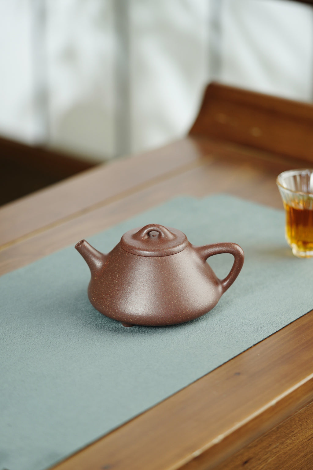 范泽锋高徒·邱爽紫砂潜力重器《子冶石瓢壶》原矿优质紫玉金砂·220cc ——江苏省级大师·邱爽 亲制