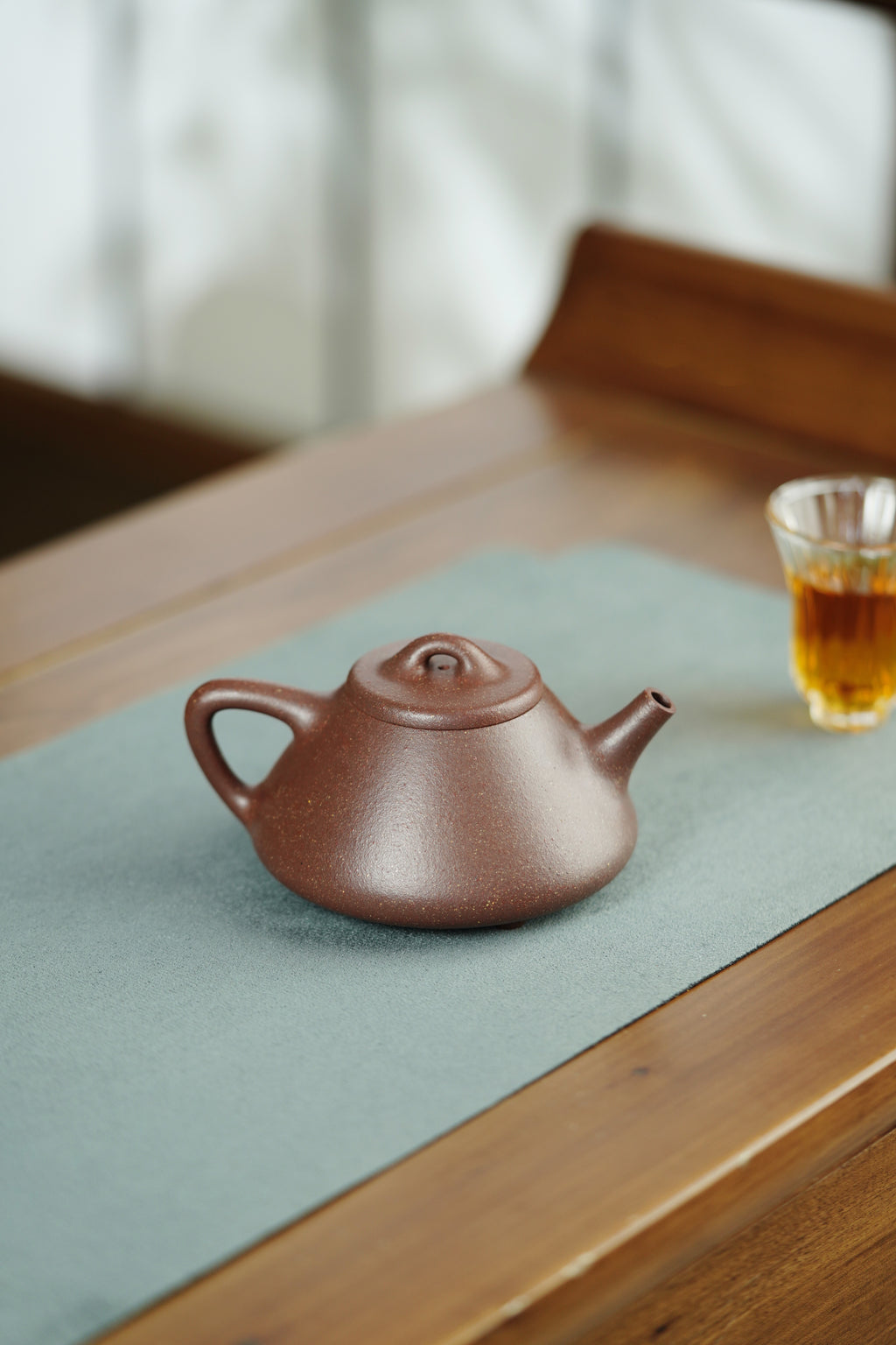 范泽锋高徒·邱爽紫砂潜力重器《子冶石瓢壶》原矿优质紫玉金砂·220cc ——江苏省级大师·邱爽 亲制