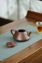 范泽锋高徒·邱爽紫砂潜力重器《子冶石瓢壶》原矿优质紫玉金砂·220cc ——江苏省级大师·邱爽 亲制