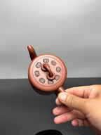 一器藏心经·紫砂纳万福｜郑求标大师｜双心经至尊禅意臻品【双圈壶】原矿优质底槽清·300cc