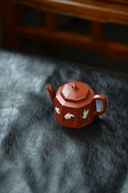 瑞鹤八方·全手工 /大拍陶手雷罡作品（师承范伟群）/容量150cc/原矿朱泥