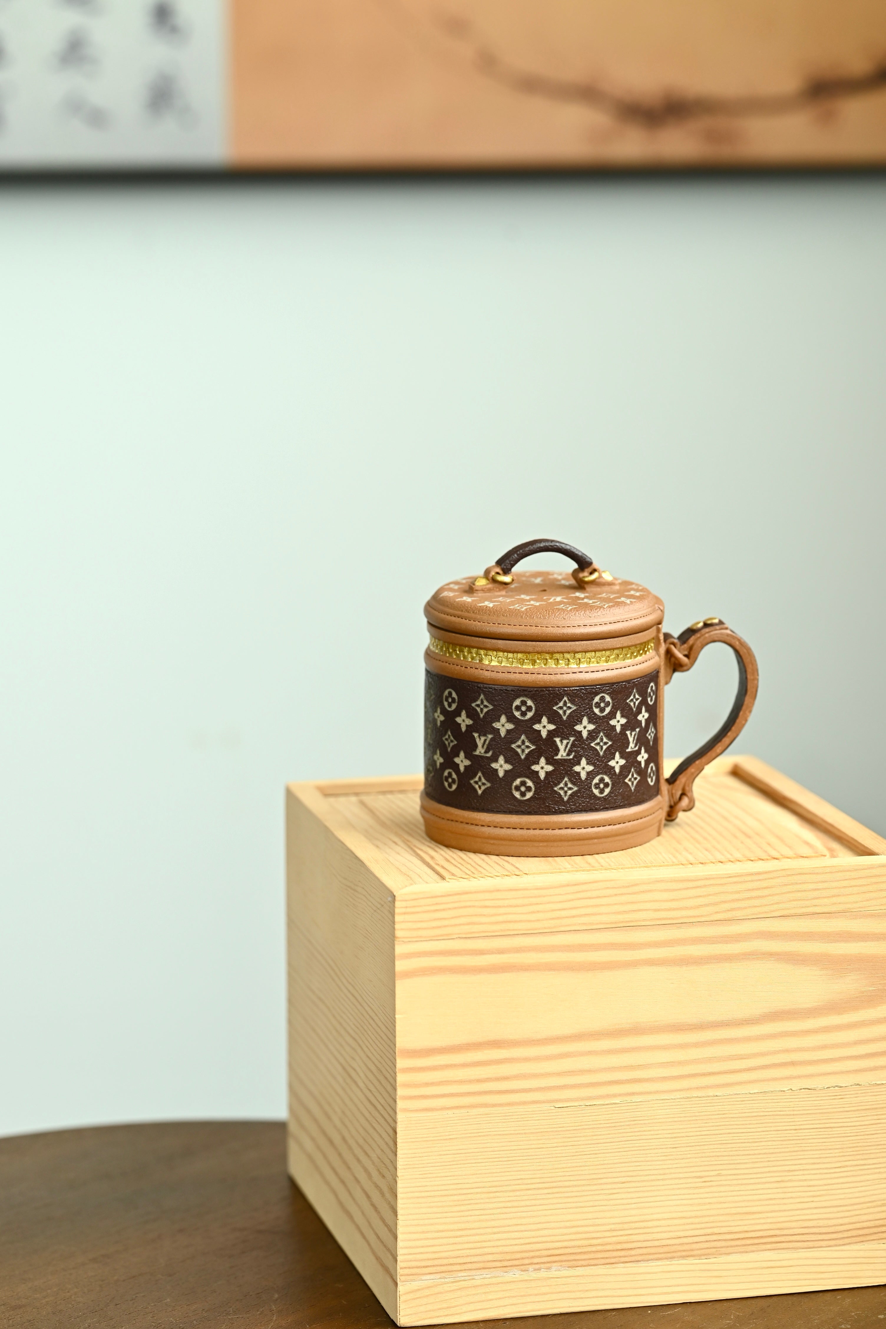 LV发财桶杯·原创作品 /容量260cc/原矿段泥描金