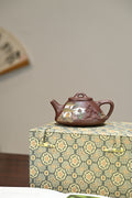 子冶石瓢·全手工/高工蒋锡坤作品 /容量260cc/原矿紫茄泥