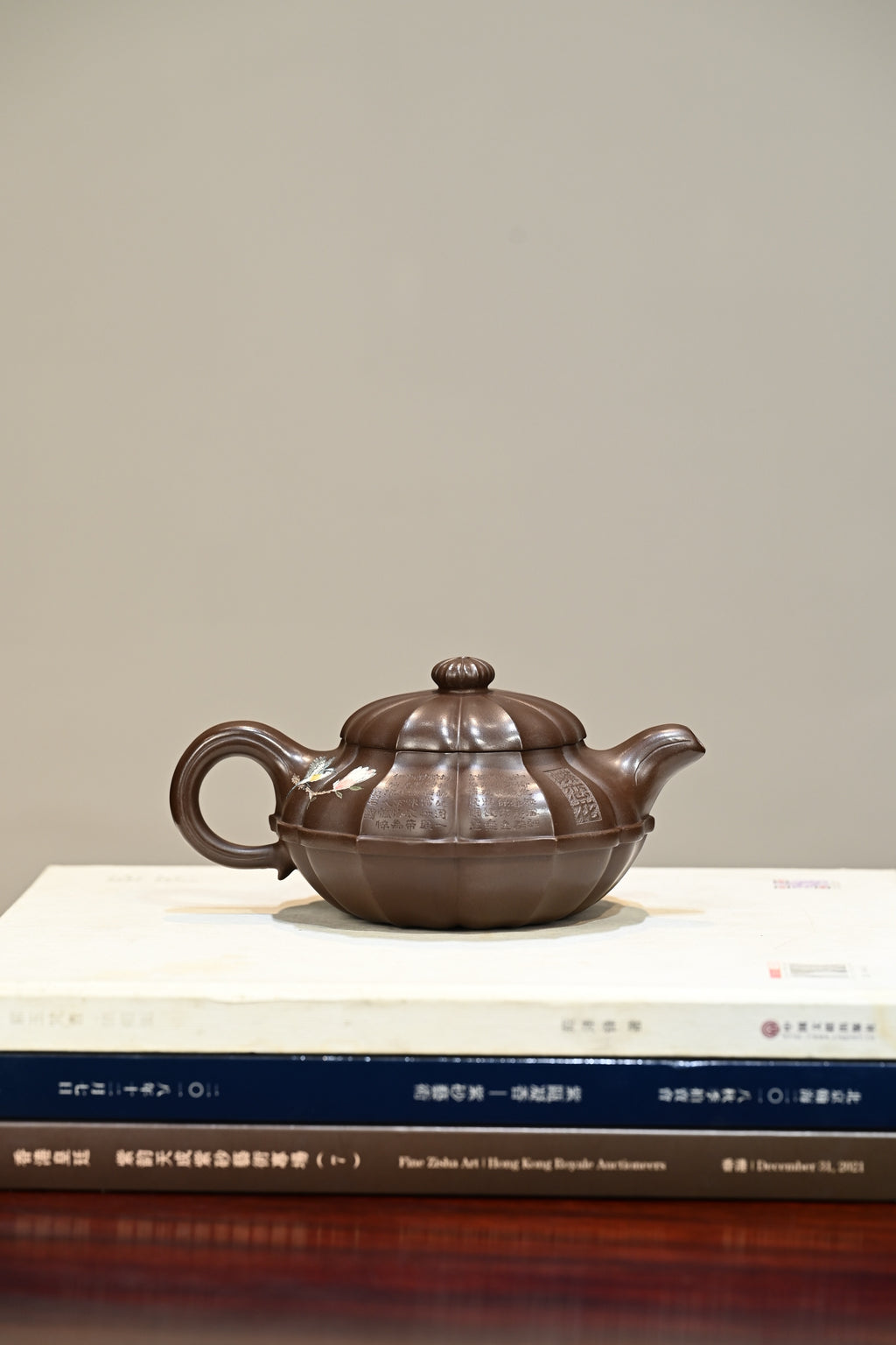 筋纹线圆·全手工 /高工蒋锡坤作品/容量380cc/原矿紫泥