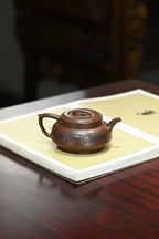 远古·全手工（省大师桑黎兵刻绘+双证书）紫砂十二精英之首，省大师桑黎兵儿子桑崧杰作品 容量300cc/特级紫泥