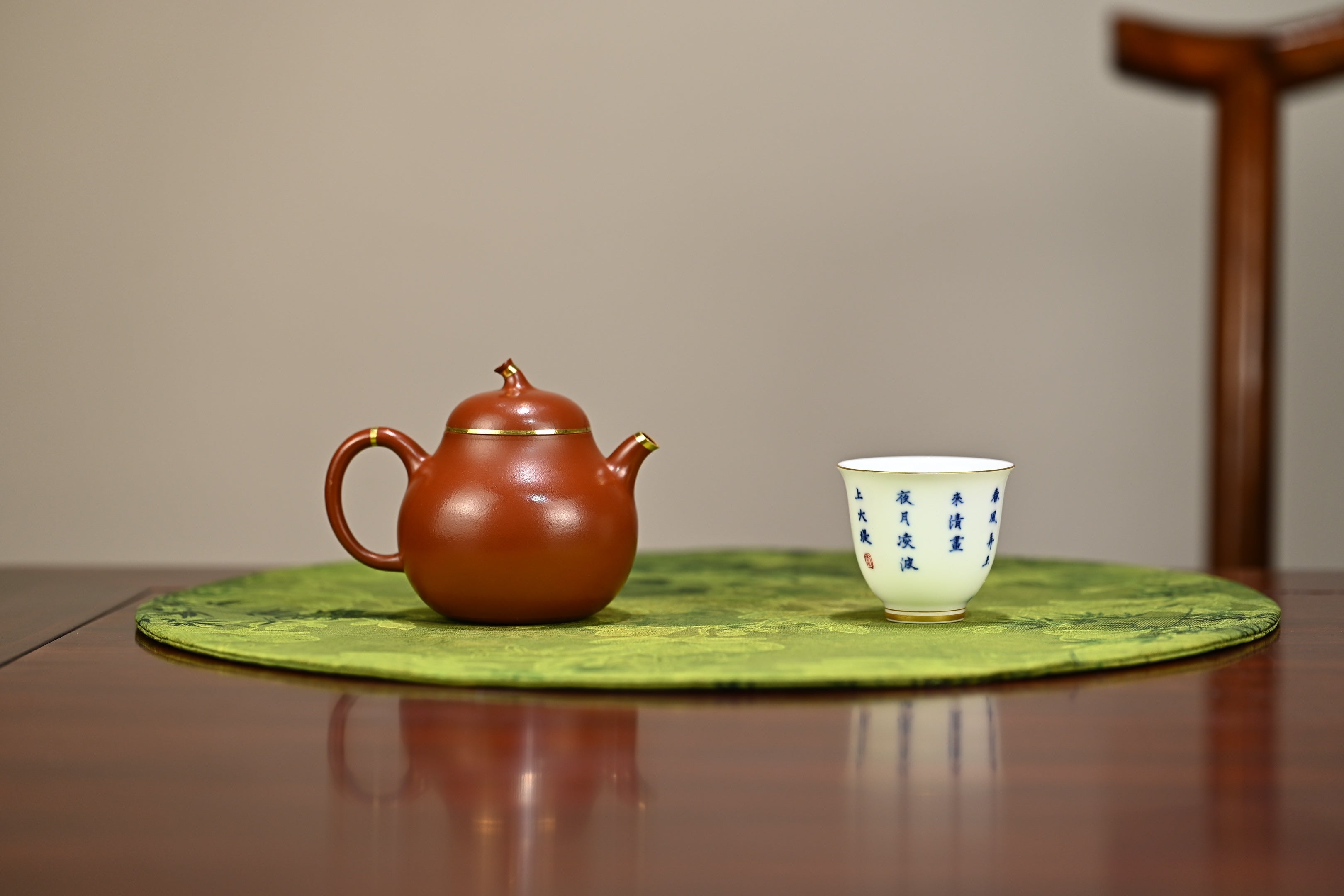 茄瓜·全手工 容量180cc/朱泥包金
