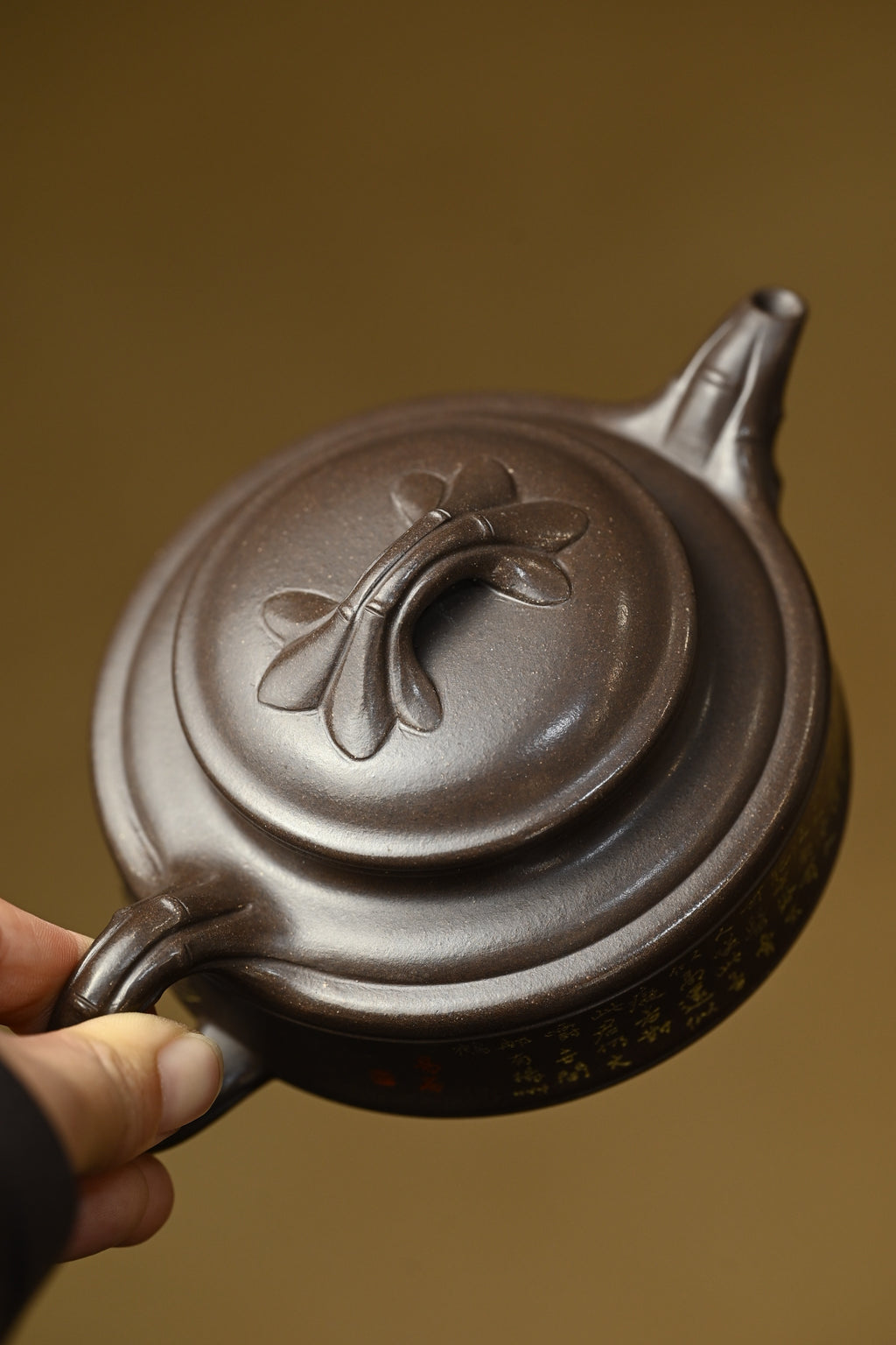 双线竹鼓·全手工 /高工蒋锡坤作品 /容量300cc/深井老紫泥