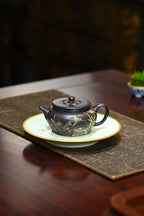 菱花·全手工 （双证书） /高工蒋锡坤作品 /中央美院教授李洪亮装饰 /容量200cc/石黄