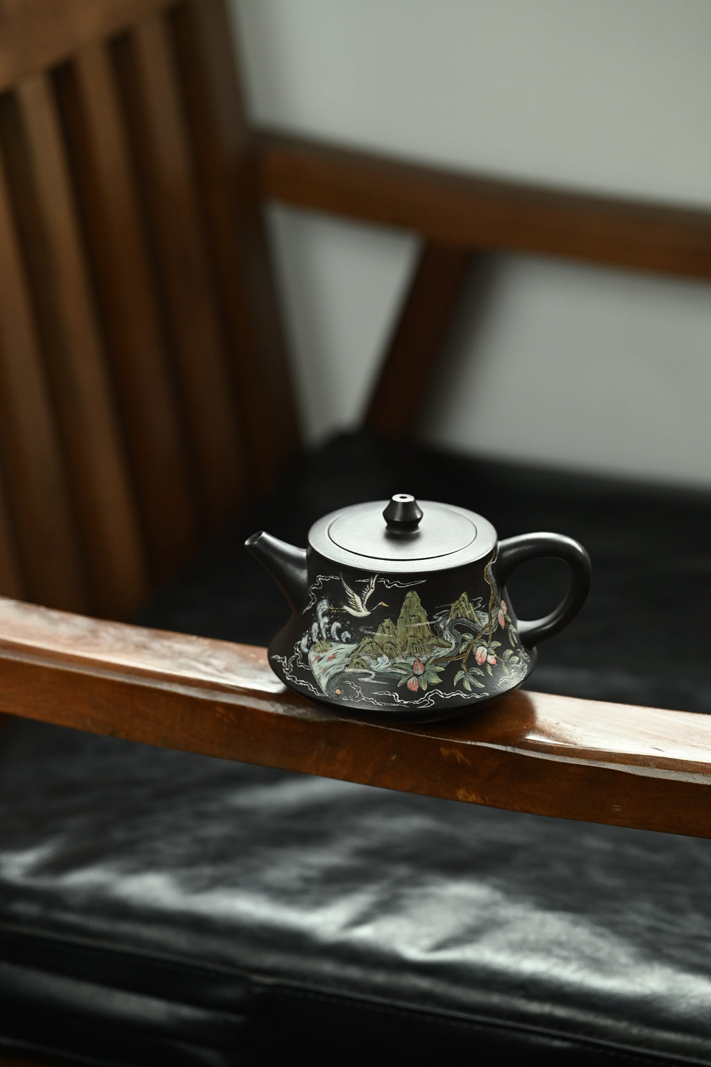 柱础·全手工 （双证书）/高工蒋锡坤作品 /中央美院教授李洪亮装饰  /容量250cc/石黄