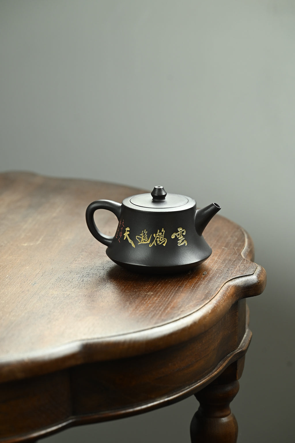 柱础·全手工 （双证书）/高工蒋锡坤作品 /中央美院教授李洪亮装饰  /容量250cc/石黄