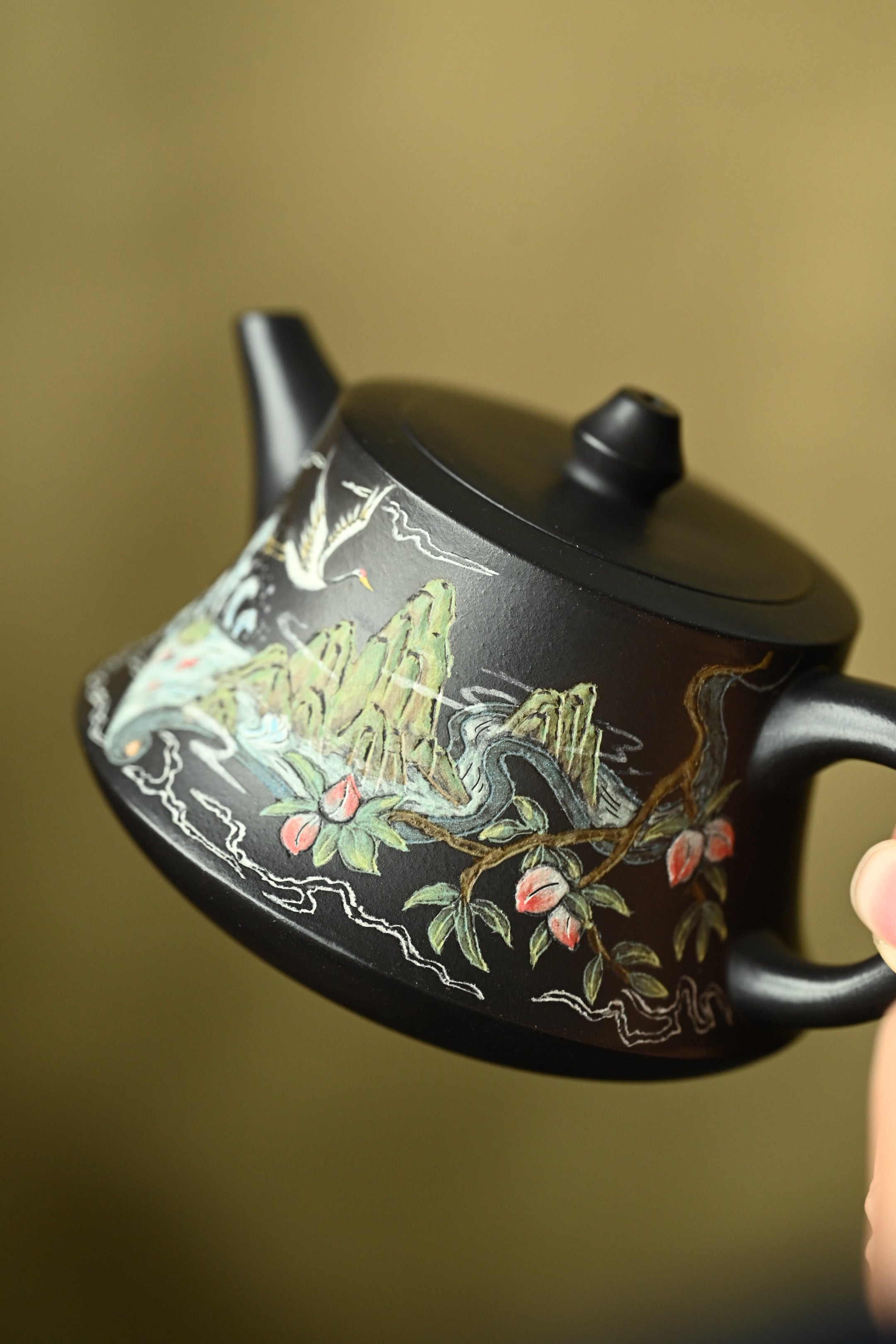 柱础·全手工 （双证书）/高工蒋锡坤作品 /中央美院教授李洪亮装饰  /容量250cc/石黄