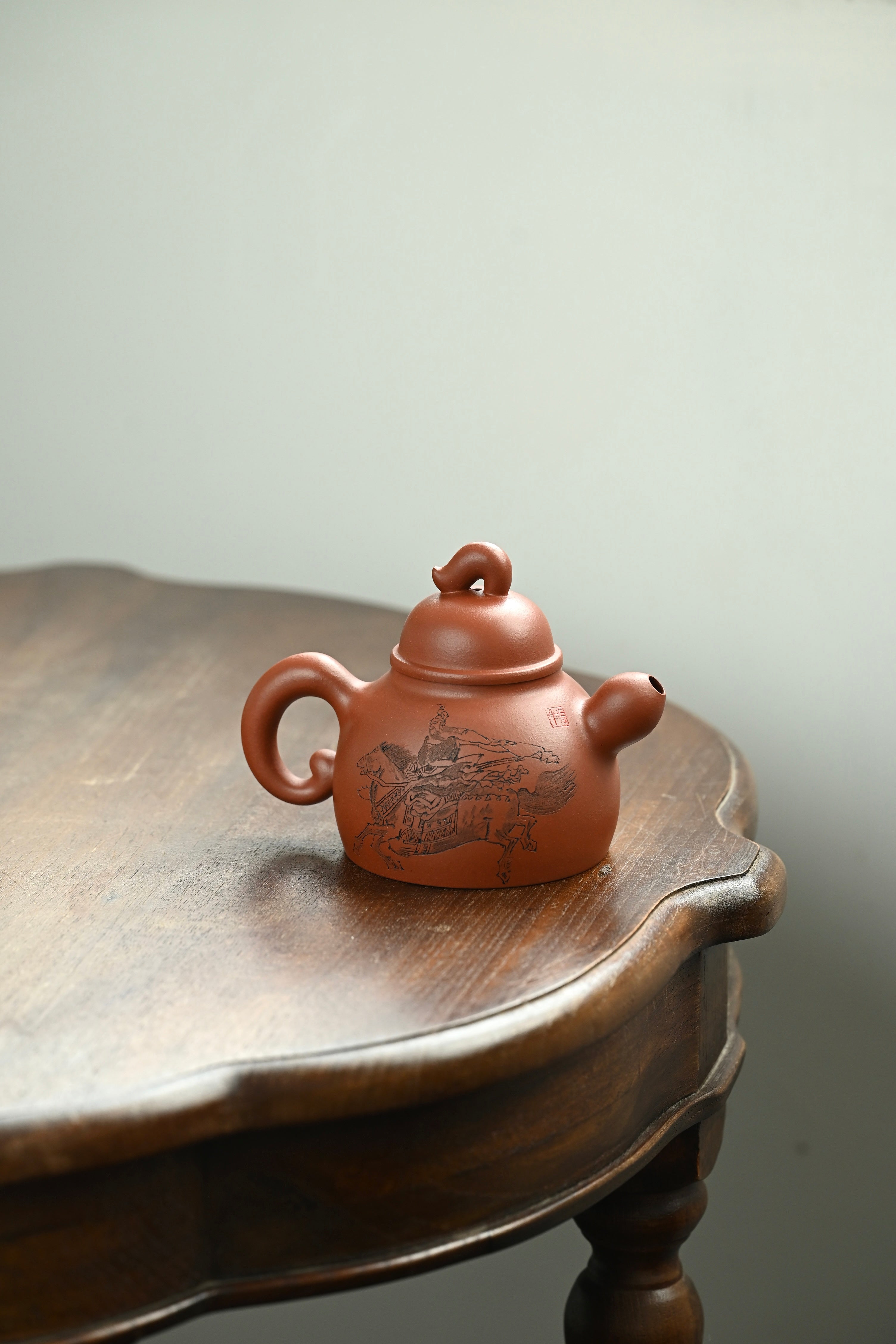 蒋军壶·全手工/高工蒋锡坤作品 /容量300cc/景舟红泥