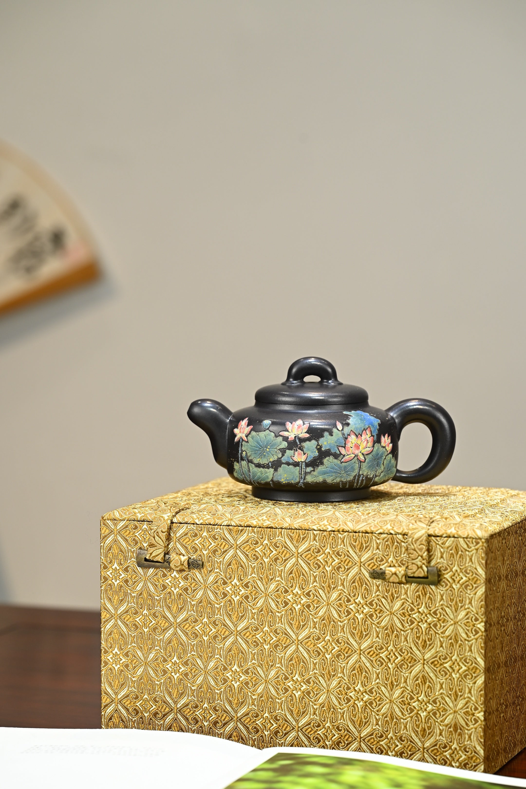道洪玉璧·全手工 （双证书）/高工蒋锡坤作品/中央美院教授李洪亮装饰  /容量300cc/石黄