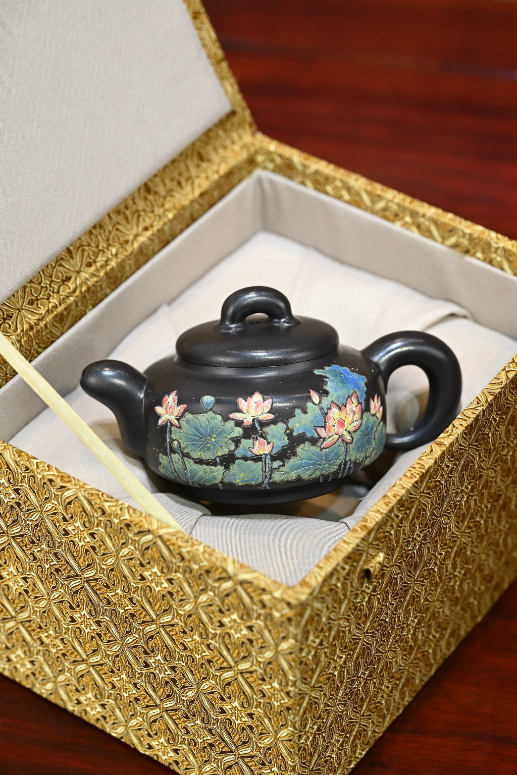 道洪玉璧·全手工 （双证书）/高工蒋锡坤作品/中央美院教授李洪亮装饰  /容量300cc/石黄
