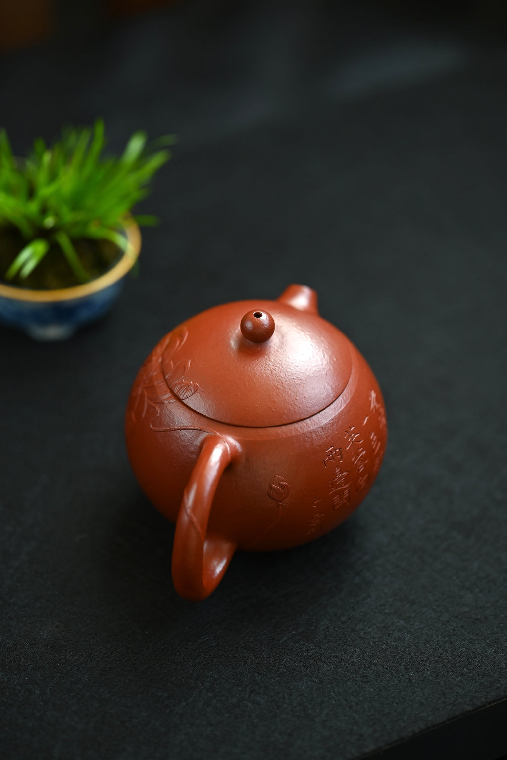 西施·全手工 本色泥绘 实力派陶手作品 容量200cc/极品朱泥