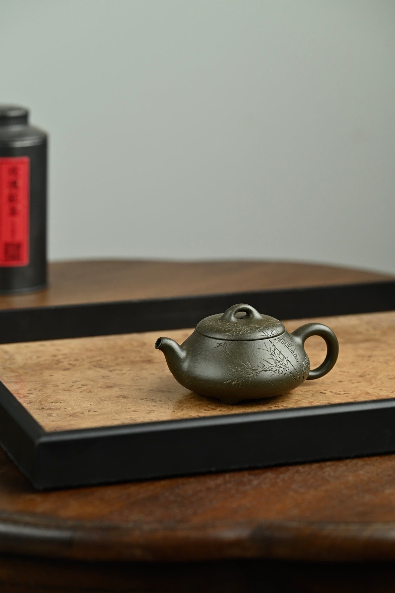 汉棠石瓢·全手工全手工大赛一等奖，招商杯金奖祁令军作品 容量160cc/独家端绿泥