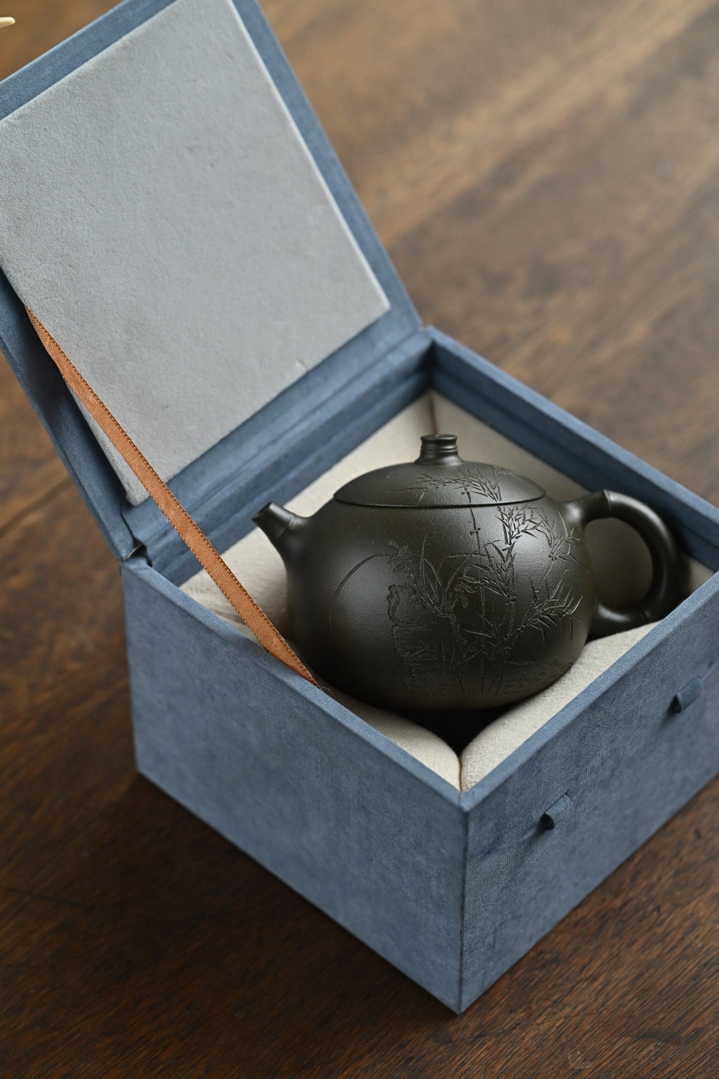 西施竹·全手工 全手工大赛一等奖，招商杯金奖祁令军作品 /容量300cc/独家端绿泥