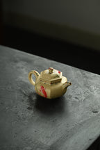 富贵有余·全手工 全手工大赛二等奖大拍陶手吴涛作品 /容量200cc/本绿珐琅彩