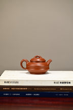 双线竹鼓·全手工 /实力派唐珊作品 /容量230cc/家藏朱泥