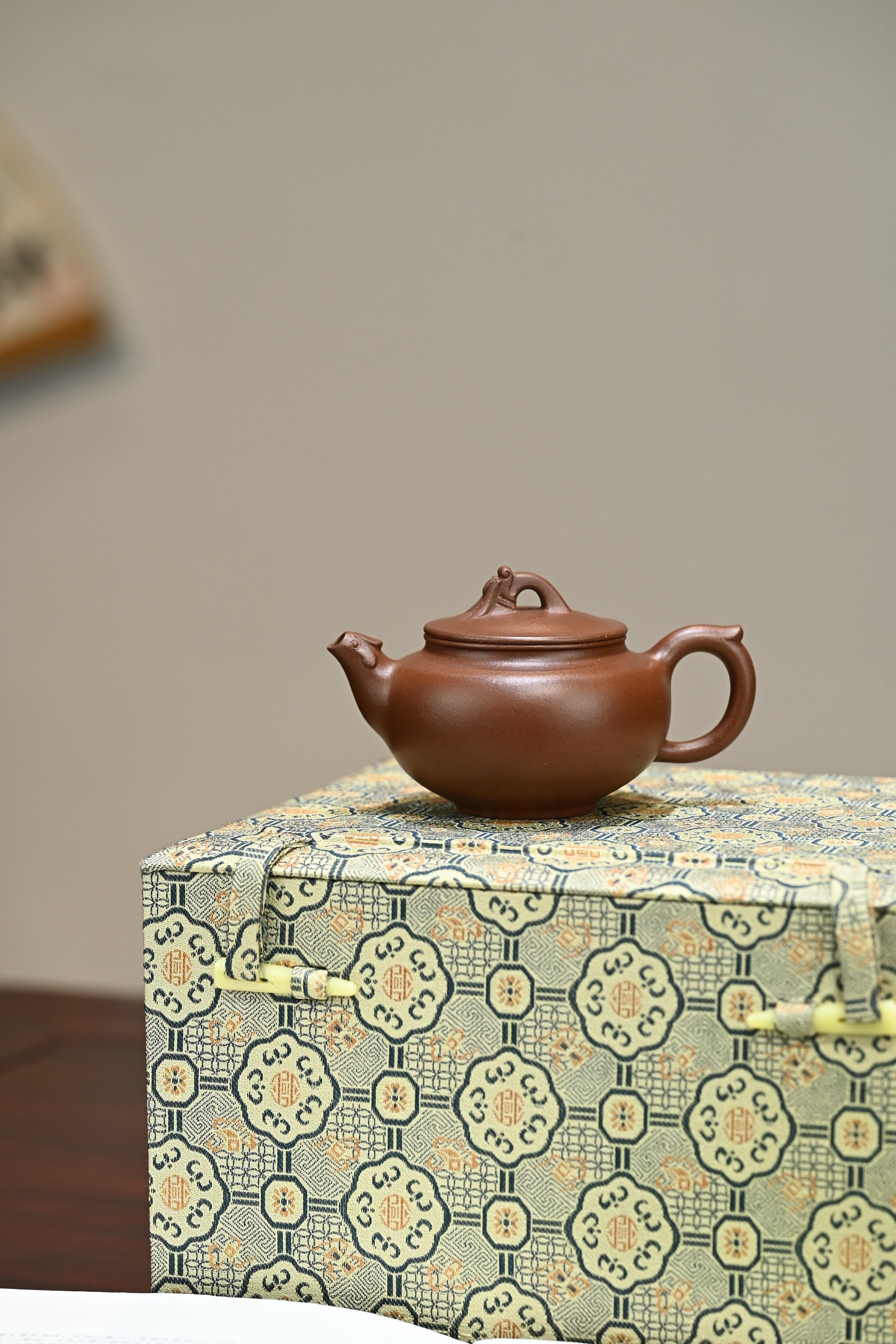 龙凤呈祥·全手工/高工华建忠作品 容量150cc/原矿紫泥