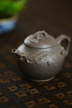松鼠葡萄·全手工/花器实力派作品 /壶110cc/原矿段泥