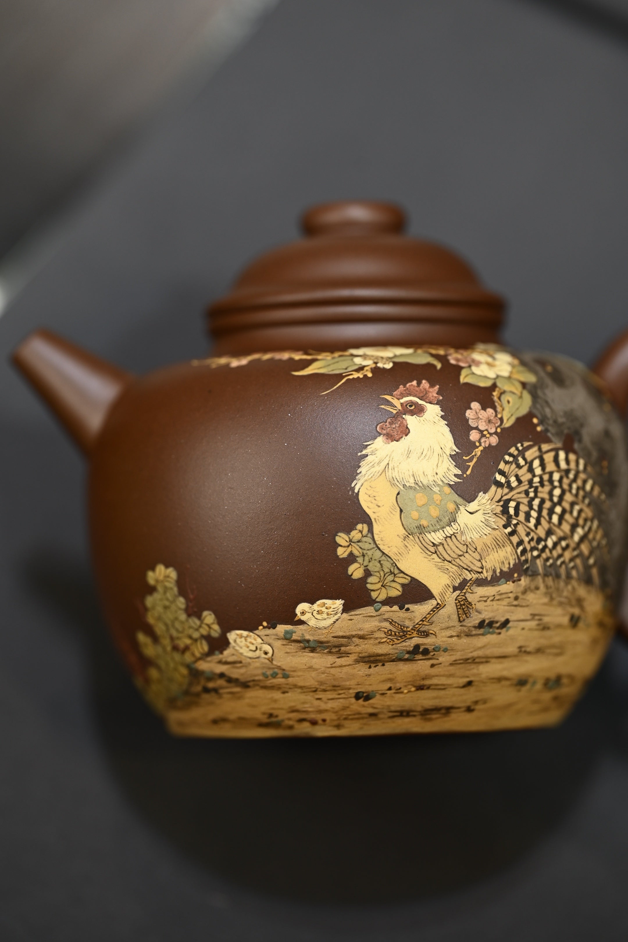 大彬圈钮·全手工/容量300cc/极品紫泥
