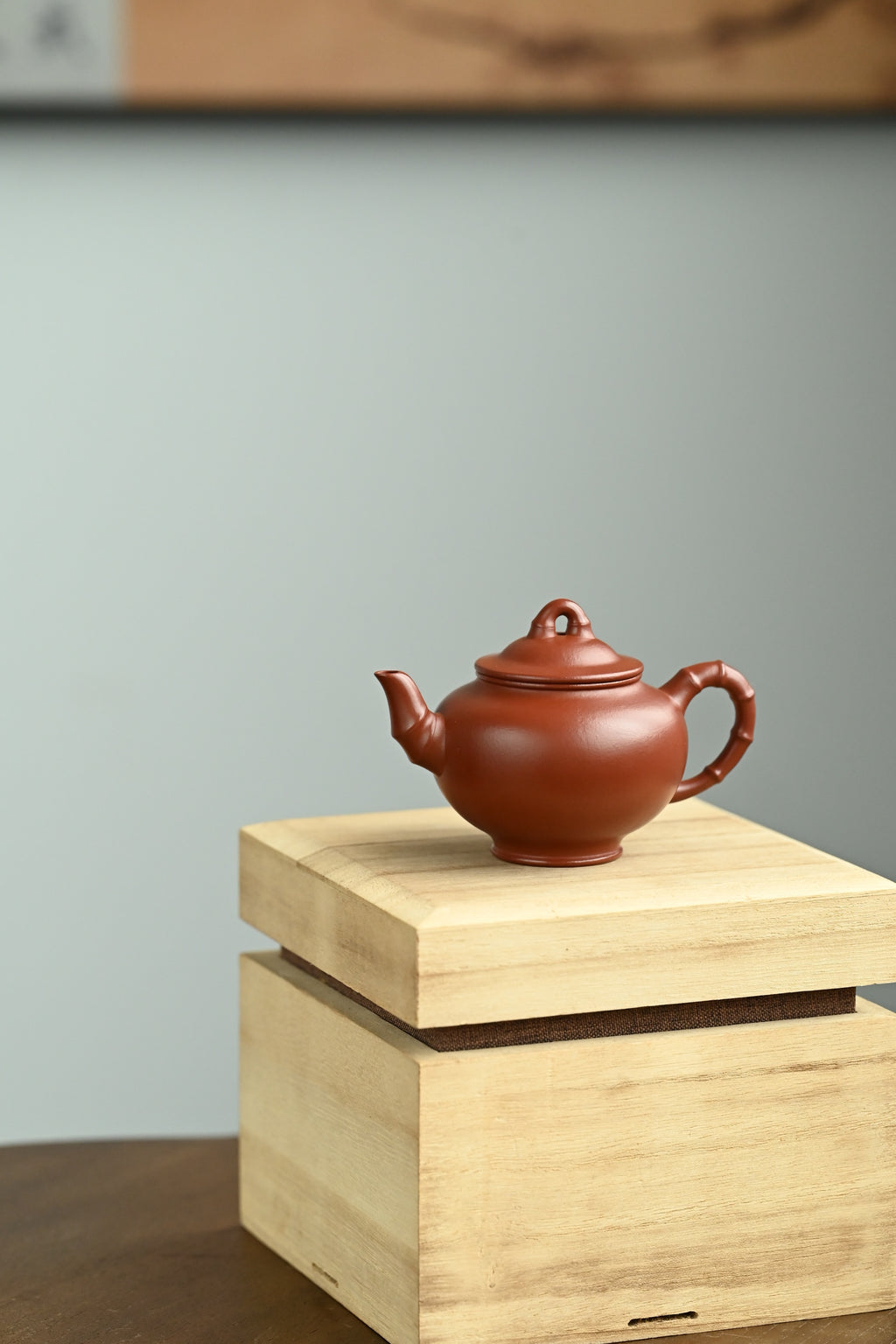 小竹春·全手工/范泽锋夫人国高工汤宣武作品 /容量120cc/龙德堂大红袍