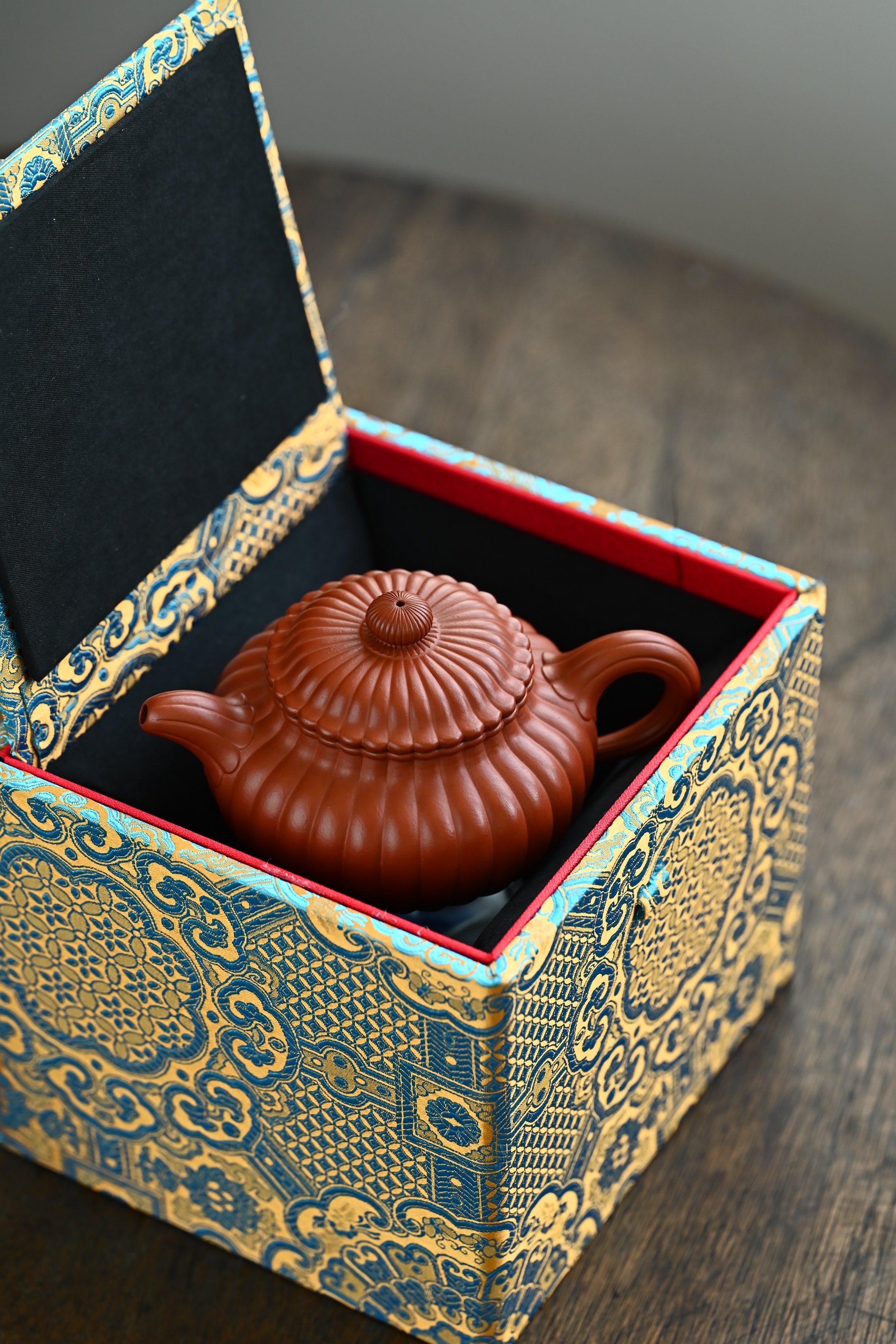 筋纹仿古· 全手工顶级筋纹器高手王军作品/容量270cc/极品大红袍