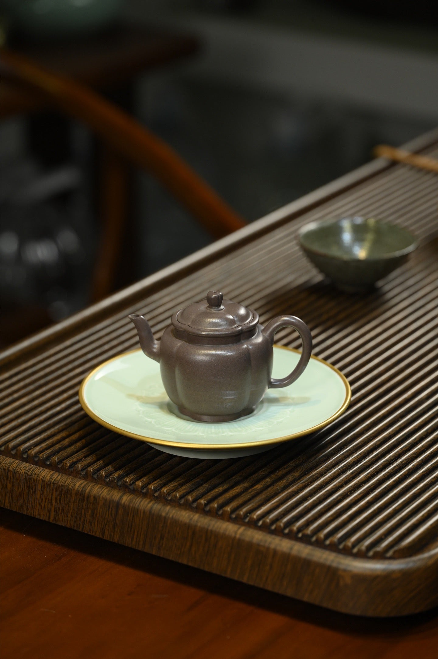 海棠君子·全手工 /高工高卫萍作品 容量180cc/一厂天青泥