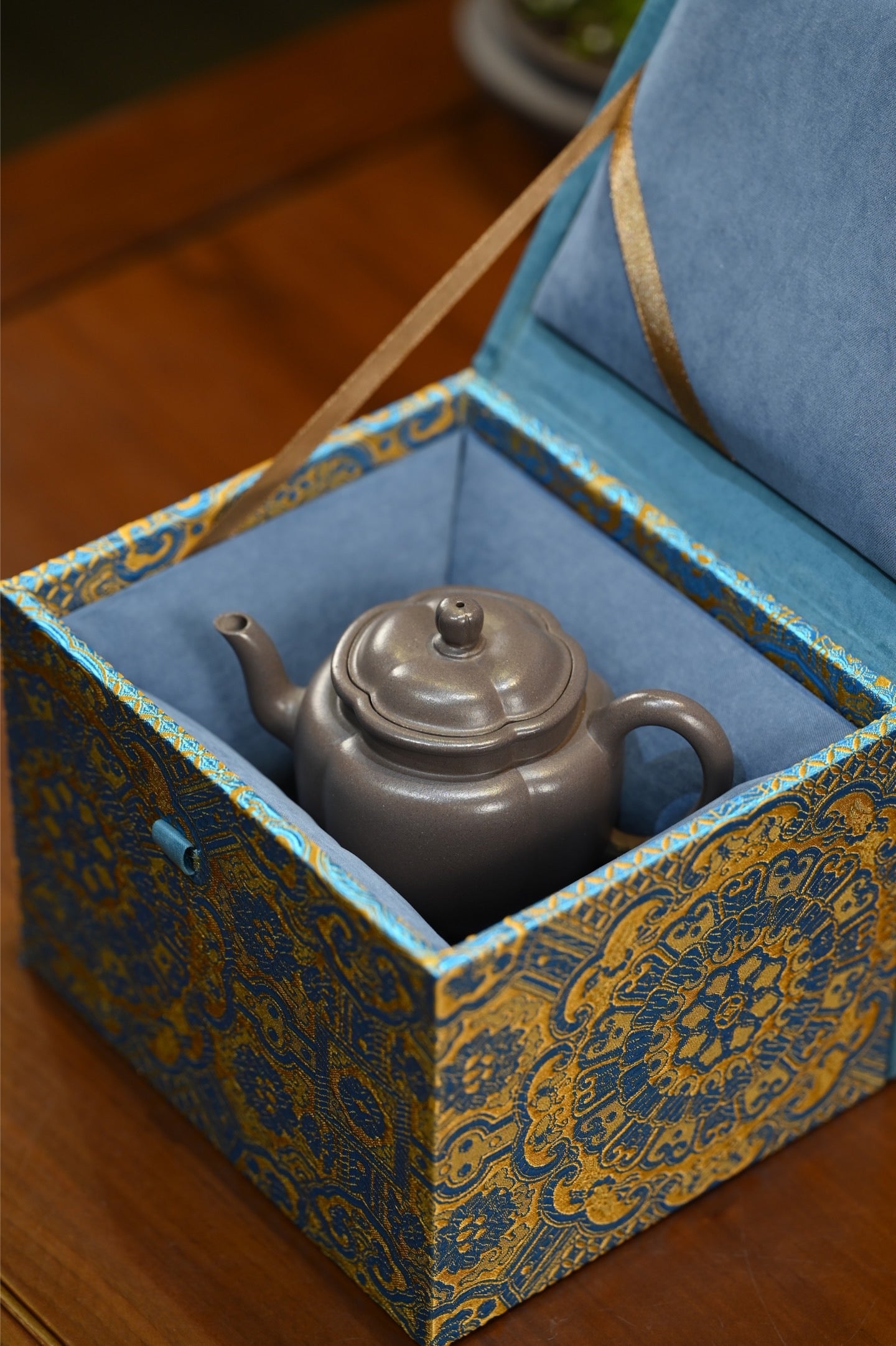 海棠君子·全手工 /高工高卫萍作品 容量180cc/一厂天青泥